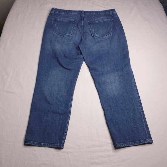 Simply Vera Vera Wang Womens Skinny Boyfriend Jeans 8 Distressed Medium Wash - Picture 3 of 7